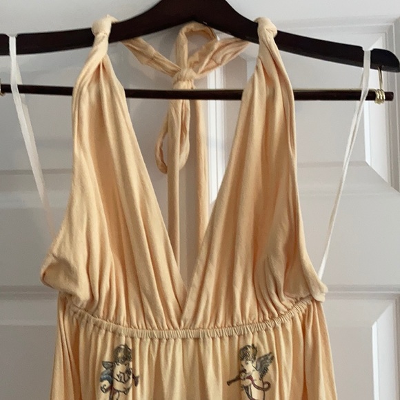 Vintage ish cotton dress - yellow - Picture 2 of 4